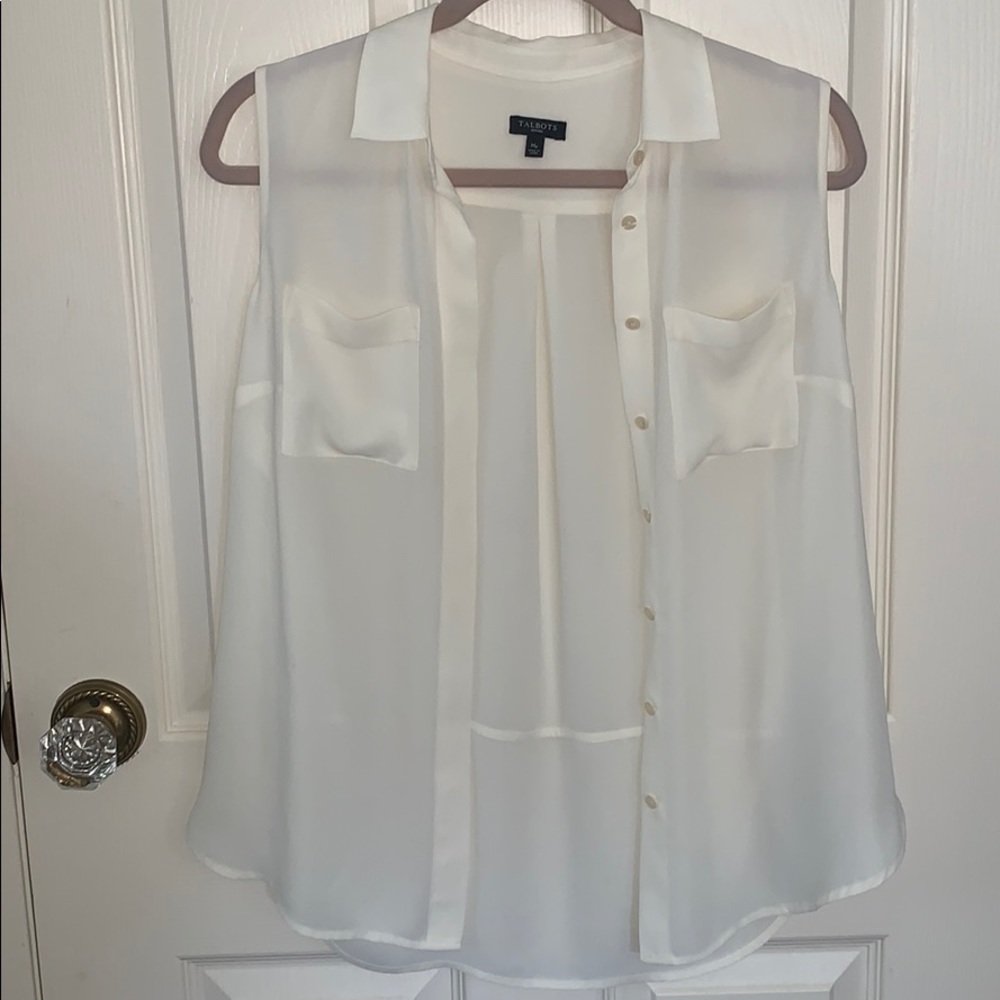 Talbots Button-up Tank